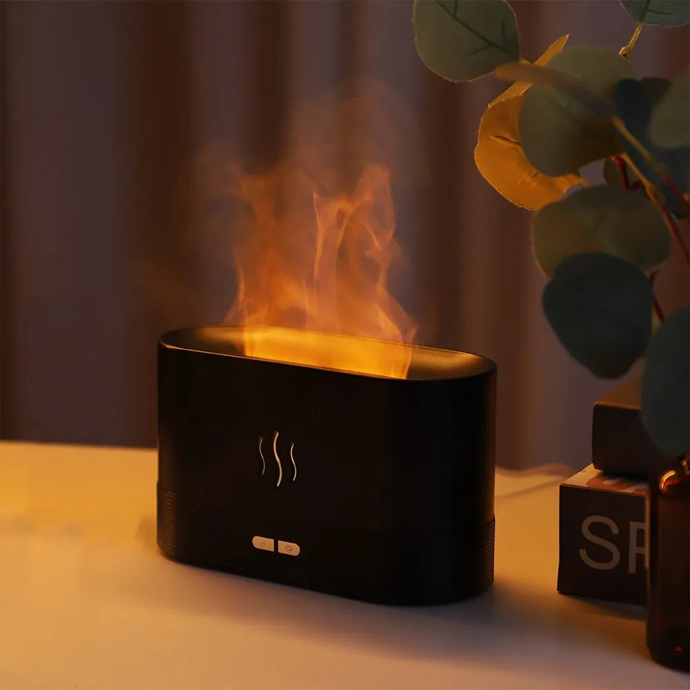 Aroma Diffuser Air Humidifier Flame Lamp