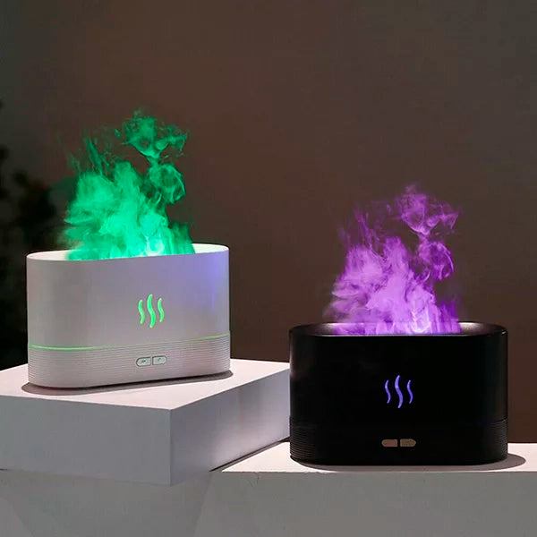 Aroma Diffuser Air Humidifier Flame Lamp